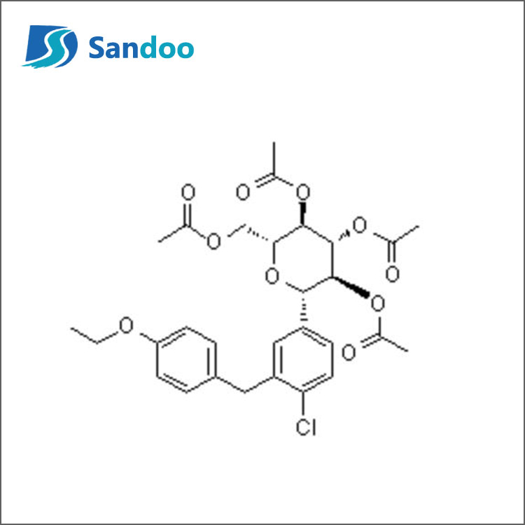 (1S)-1,5-anhüdro-1-C-[4-kloro-3-[(4-etoksüfenüül)metüül]fenüül]-D-glütsitooltetraatsetaat