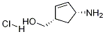 (1S,4R)-(4-aminotsüklopent-2-enüül)metanoolvesinikkloriid
