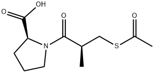 (2S)-1-(3-atsetüültio-2-metüül-1-oksopropüül)-L-proliin