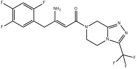 (2Z)-4-okso-4-[3-(trifluorometüül)-5,6-dihüdro[1,2,4]triasolo[4,3-a]pürasiin-7(8H)-üül]-1- (2,4,5-trifluorofenüül)but-2-een-2-amiin