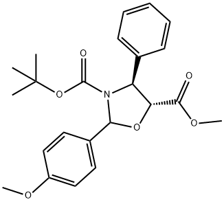 (4S,5R)-3-tert-butoksükarbonüül-2-(4-anisüü)-4-fenüül-5-oksasolidiinkarboksülaat