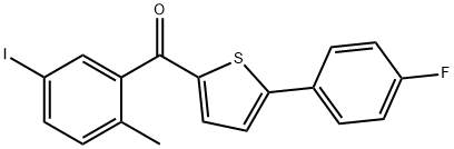 (5-(4-fluorofenüül)tiofeen-2-üül)(5-jodo-2-metüülfenüül)metanoon