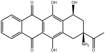 (7S,9S)-9-atsetüül-9-amino-7,8,9,10-tetrahüdro-6,7,11-trihüdroksü-5,12-naftatseendioon