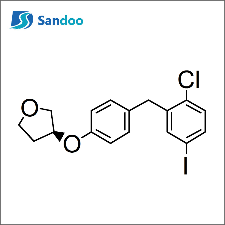 (S)-3-(4-(2-kloro-5-jodobensüül)fenoksü)tetrahüdrofuraan