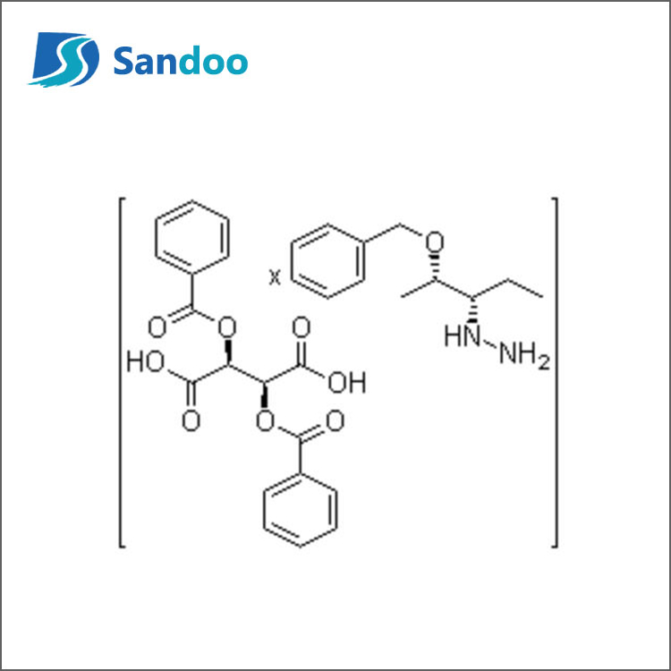 [S-(R',R')]-2,3-bis(bensoüüloksü)butaandihappe ühend. [S-(R',R')]-[1-etüül-2-(fenüülmetoksü)propüül]hüdrasiiniga