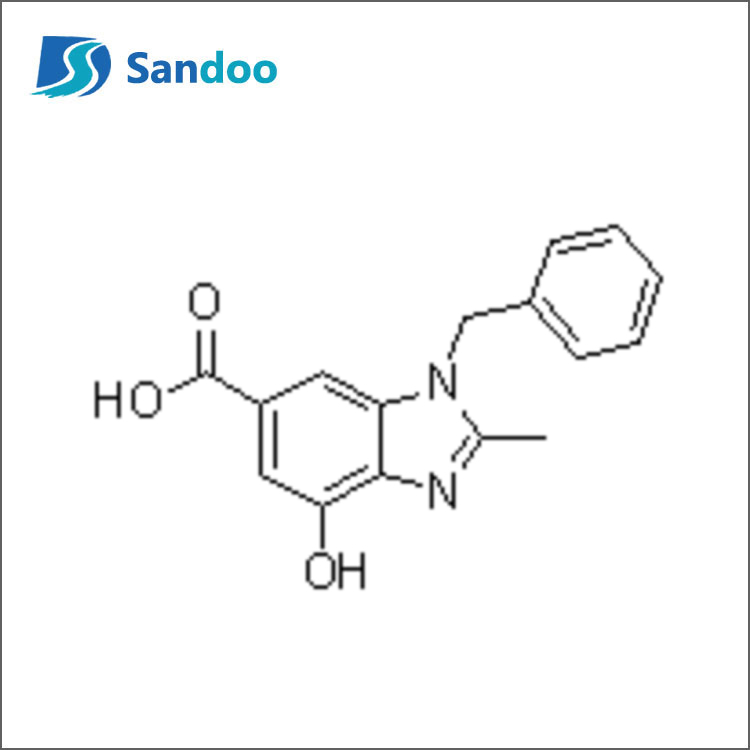 1-bensüül-4-hüdroksü-2-metüül-1 H-benso[d]imidasool-6-karboksüülhape
