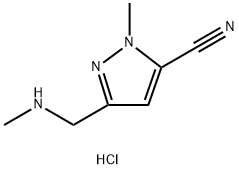 1-metüül-3-((metüülamino)metüül)-1 H-pürasool-5-karbonitriilvesinikkloriid