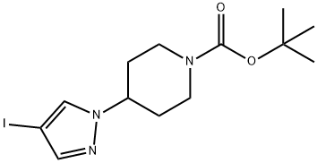 1-piperidiinkarboksüülhape, 4-(4-jodo-1 H-pürasool-1-üül)-, 1,1-dimetüületüülester