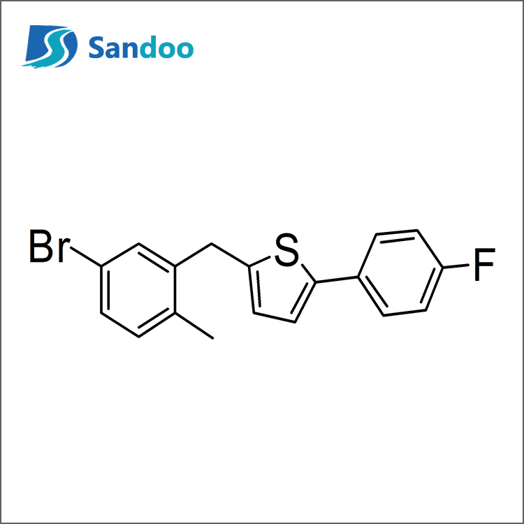 2-(5-broMo-2-metüülbensüül)-5-(4-fluorofenüül)tiofeen