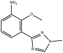 2-metoksü-3-(1-metüül-1 H-1,2,4-triasool-3-üül)aniliin