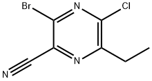 3-bromo-5-kloro-6-etüülpürasiin-2-karbonitriil