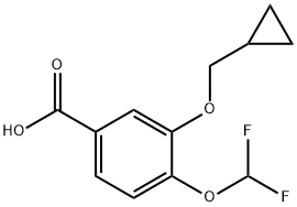 3-tsüklopropüülmetoksü-4-difluorometoksübensoehape