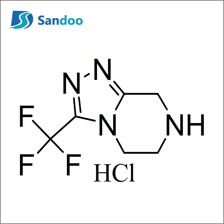 3-(trifluorometüül)-5,6,7,8-tetrahüdro-[1,2,4]triasolo[4,3-Î±]pürasiinvesinikkloriid