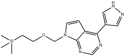 4-(1H-PÜRASOOL-4-ÜÜL)-7-((2-(TRIMETÜLSIILÜÜL)ETOKSÜ)METÜÜL)-7H-PÜRROLO[2,3-D]PÜRIMIDIIN