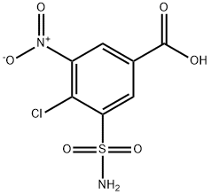4-kloro-3-nitro-5-sulfamoüülbensoehape