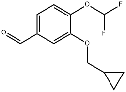 4-(difluorometoksü)-3-(tsüklopropüülmetoksü)bensaldehüüd