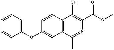 4-hüdroksü-1-metüül-7-fenoksü-3-isokinoliinkarboksüülhappe metüülester