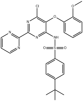 4-tert-butüül-N-(6-kloro-5-(2-metoksüfenoksü)-2,2'-bipürimidiin-4-üül)benseensulfoonamiid