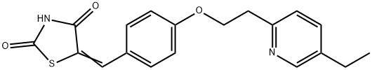 5-{4-[2-(5-etüül-2-püridinüül)etoksüüül]bensüüldeen}-2,4-tiasolidiindioon