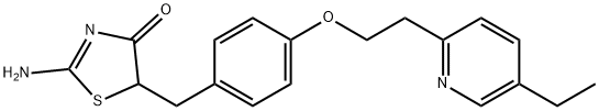 5-{4-[2-(5-etüül-2-püridüül)etoksü]bensüül}-2-imino-4-tiasolidinoon