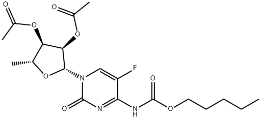 5'-deoksü-5-fluoro-N-[(pentoüüloksü)karbonüül]tsütidiin-2',3'-diatsetaat