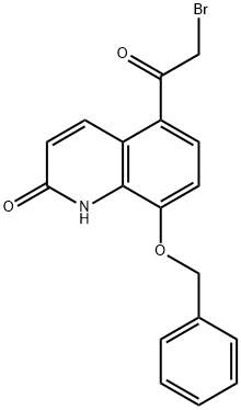8-bensüüloksü-5-(2-bromoatsetüül)-2-hüdroksükinoliin