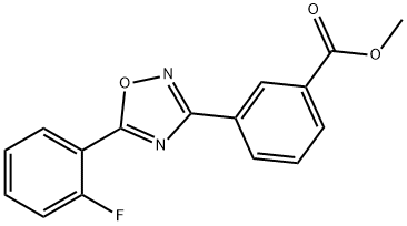 bensoehape, 3-[5-(2-fluorofenüül)-1,2,4-oksadiasool-3-üül]-, metüülester