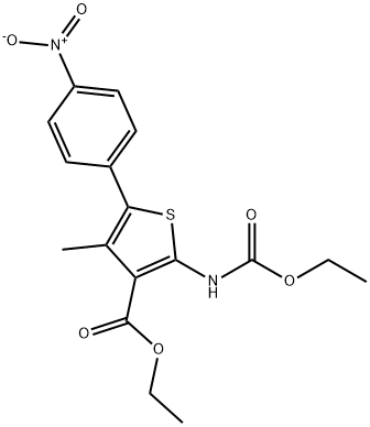 etüül-2-((etoksükarbonüül)amino)-4-metüül-5-(4-nitrofenüül)tiofeen-3-karboksülaat