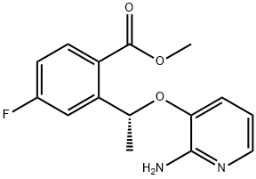 metüül(R)-2-(1-((2-aminopüridiin-3-üül)oksü)etüül)-4-fluorobensoaat