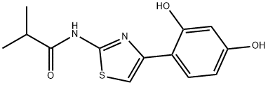 N-[4-(2,4-dihüdroksüfenüül)-1,3-tiasool-2-üül]-2-metüülpropaanamiid
