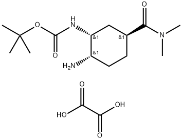 tert-butüül(1R,2S,5S)-2-asido-5-[(dimetüülamino)karbonüül]tsükloheksüülkarbamaatoksaalhape