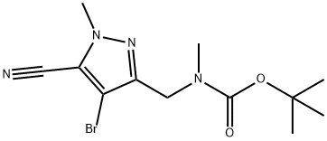 tert-butüül((4-bromo-5-tsüano-1-metüül-1 H-pürasool-3-üül)metüül)(metüül)karbamaat